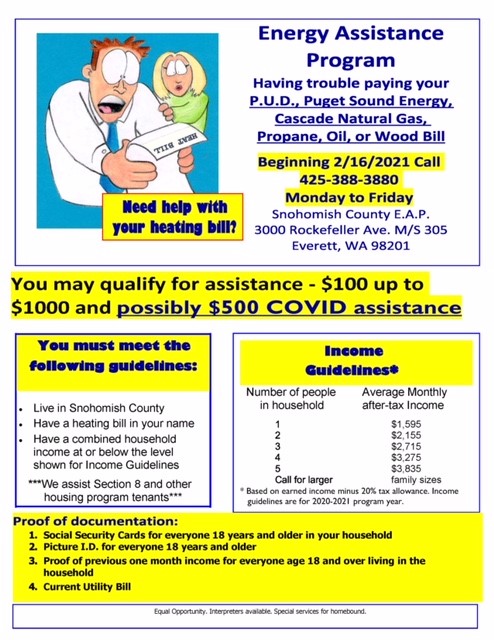 Energy Assistance Program March 2021 